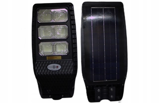 Uličná lampa - Pouličné svietidlo 650 W 5000 lm na batérie, solárne